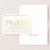 Lehrer Postgraduiertendiplom in der Bildung Folienkarte (Anzeige)