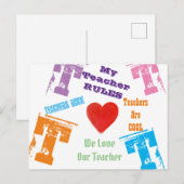 LEHRER POSTKARTE (Vorne/Hinten)