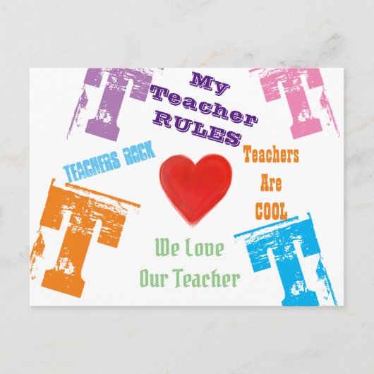 LEHRER POSTKARTE (Vorderseite)