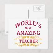 Lehrer Postkarte (Vorne/Hinten)