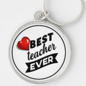 Lehrer - Premium Round Schlüsselanhänger (Vorne)
