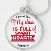 Lehrer - Premium Round Schlüsselanhänger (Vorne)