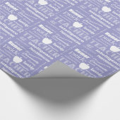 Lehrer Pride Word Cloud+Apple/Soft Lila Geschenkpapier (Ecke)