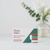 Lehrer Privatlehrer Lehrgang Visitenkarte (Stehend Vorderseite)