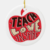 LEHRER-REDEWENDUNGEN BIETEN Personalisiertes Gesch Keramik Ornament (Hinten)