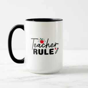 Lehrer Regel Wordart Tasse