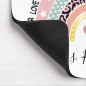 Lehrer Regenbogen individuell Mousepad (Ecke)