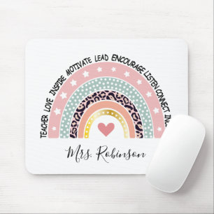 Lehrer Regenbogen individuell Mousepad