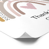 Lehrer Regenbogen Zitat danke Poster (Ecke)