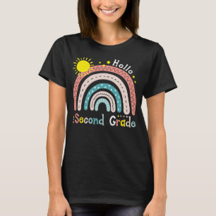 Lehrer Regenbogen Zweite Klasse Zurück zur Schule T-Shirt