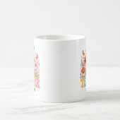 Lehrer | Retro-Blumenlehrer-Abschluss benutzerdefi Kaffeetasse (Mittel)