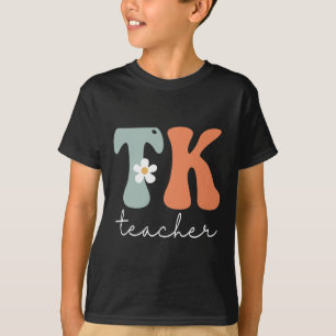 Lehrer Retro Groovy Vintag glücklicher erster Tag T-Shirt