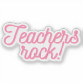Lehrer Rock! Aufkleber (Vorderseite)