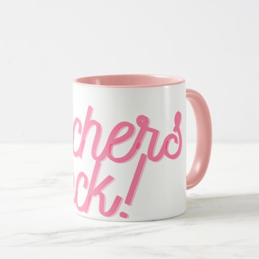 Lehrer Rock! Tasse (VorderseiteRechts)