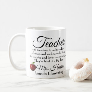 Lehrer Rockstar Gewohnheit Kaffeetasse