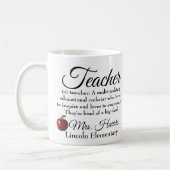 Lehrer Rockstar Gewohnheit Kaffeetasse (Links)