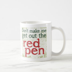 Lehrer-Rot-Stift Kaffeetasse