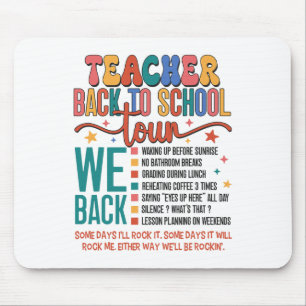 Lehrer-Rückkehr-zur-Schul-Tour Bruh Wir Zurück 1. Mousepad