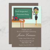 Lehrer-Ruhestands-Party Einladung (Vorne/Hinten)