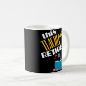 Lehrer-Ruhestands-Party-Geschenk-Kaffee-Tasse Kaffeetasse (VorderseiteRechts)