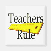 Lehrer Rule Square Magnet (Vorne)