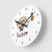 Lehrer Runde Wanduhr (Winkel)