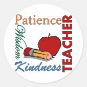 LEHRER RUNDER AUFKLEBER (Vorderseite)