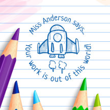 Lehrer sagt aus dieser Welt, eine maßgeschneiderte