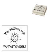 Lehrer sagt fantastische Arbeit Lob für Briefmarke Gummistempel (Stempel)