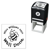 Lehrer sagt gut mit Niedlichen Bienen gemacht Permastempel (Beispiel)