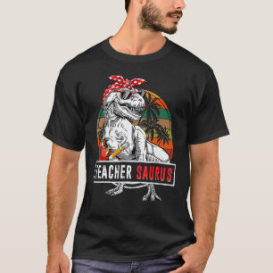 Lehrer Saurus Lustig 100 Tage Schule Dinosaurier T T-Shirt