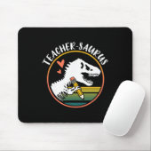 Lehrer-Saurus Lustiges Dinosaurier-Lehrer-Design T Mousepad (Mit Mouse)