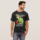 Lehrer Saurus Rex wie ein normaler Lehrer, aber ei T-Shirt (Vorne ganz)