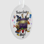 Lehrer schaffen Zauberschmuck Ornament (Vorderseite)