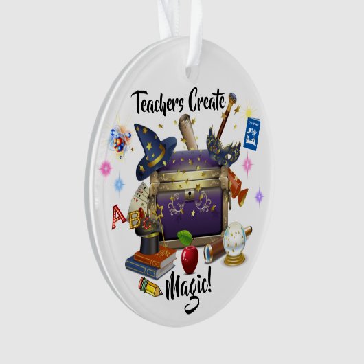 Lehrer schaffen Zauberschmuck Ornament (Vorderseite)