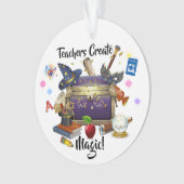 Lehrer schaffen Zauberschmuck Ornament (Vorderseite)