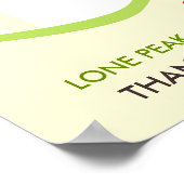 Lehrer schätzen Apfelbaum Geschenk Klassenraum Poster (Ecke)