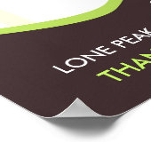 Lehrer schätzen Apfelbaum Geschenk Klassenraum Poster (Ecke)