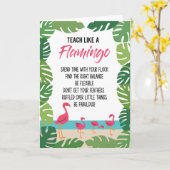 Lehrer schätzen lernen wie Flamingo Karte (Gelbe Blume)