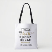 Lehrer schätzen Personalisiert Tote Bag Geschenk Tasche (Vorderseite)