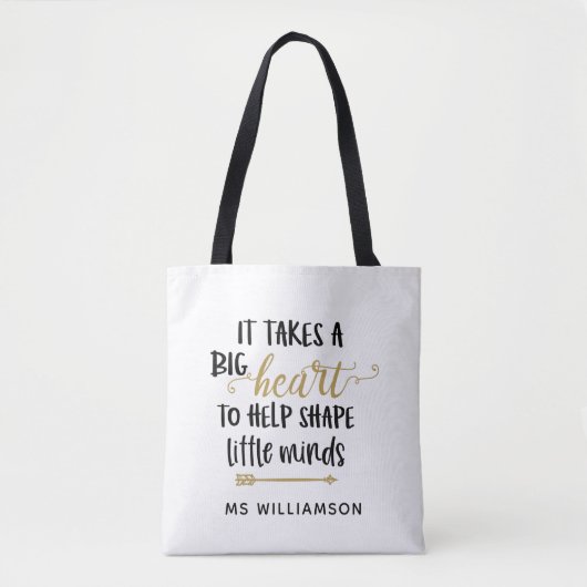 Lehrer schätzen Personalisiert Tote Bag Geschenk Tasche (Vorderseite)