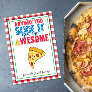 Lehrer schätzen Pizza Geschenk Lehrer Slice Einladung