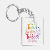 Lehrer Schlüsselanhänger - Danke, Lehrer! (Vorderseite links)