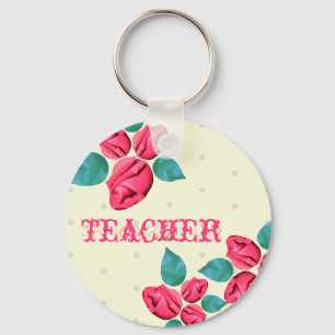 Lehrer Schlüsselanhänger - Vintage Rose