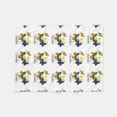 Lehrer-Schmetterlinge Fleecedecke (Vorderseite (Horizontal))