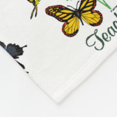 Lehrer-Schmetterlinge Fleecedecke (Ecke)