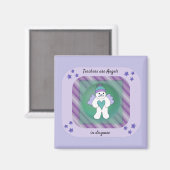 Lehrer Schnee-Engel Spruch Magnet (Vorderseite/Rückseite)