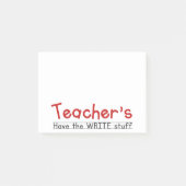 Lehrer schreiben Stuff Post-It's Post-it Klebezettel (Vorderseite)