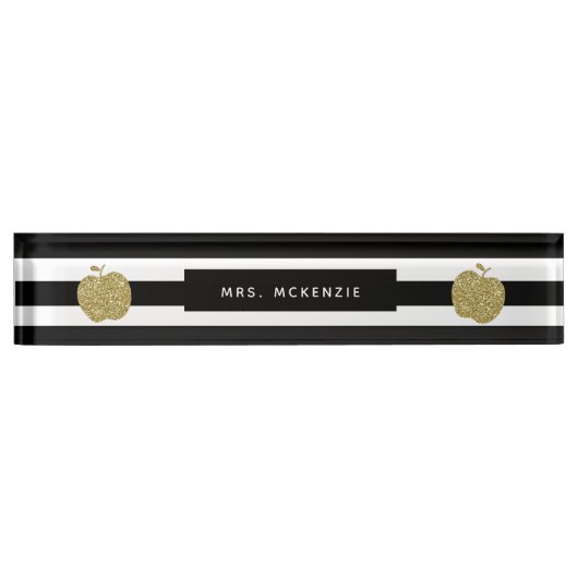 Lehrer-Schreibtisch-Nummernschild Namensplakette (Vorderseite)