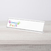 Lehrer Schreibtischnamensplakette (Vorderseite )